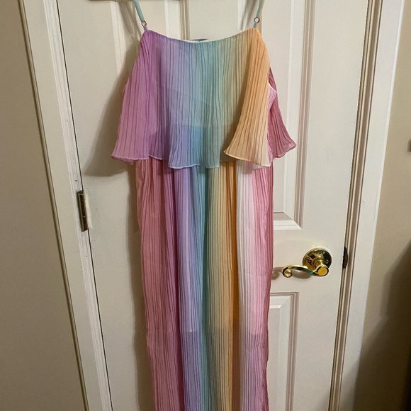 NWT O.P.T Rainbow Dress - Picture 4 of 5
